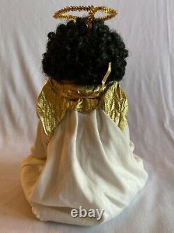 #140 Praying Angel Black Ethnic Christmas 9 Sitting Baby Doll