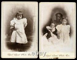 1800s Texas ID'd Black Woman, African American Nurse & White Children Photo