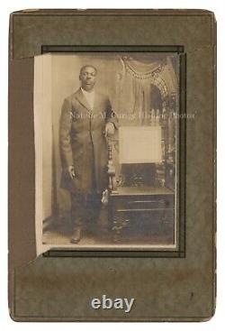 1910s African American with Baptist Preacher Certificate St. Louis MO Photo