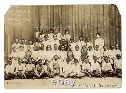 1916 Historic Black African American Houston Texas Bruce School Class Photo