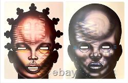 25x30 HAND-SIGNED Larry Poncho Brown AfroFuturism Black Art African American