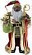 36 Inch Standing Grand African American Black Ethnic Santa Claus Christmas Figu