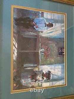 AFRICAN AMERICAN ART PRINT Gettin Up The Nerve Charly Palmer Framed Homco