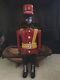 African American Folk Art Carved Wooden Soldier. Rich Vibrant Color From 1930s