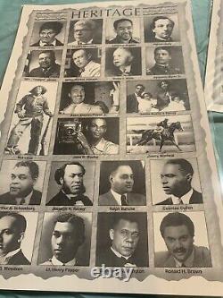 African American Historical Prints 8X17 Sealed In Plastic. 9 Beautiful Prints