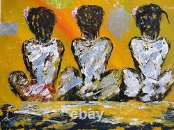 African American Large 20x20 Gallery Wrapped Canvas Reproduction