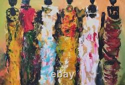 African American Large 24x36 Gallery Wrapped Canvas Reproduction