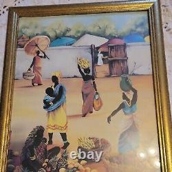 African American People Large Litho Print 1994 Market Place