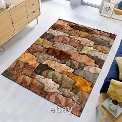 African American Rugs, Brown Carpet, Abstract Faces Rug, Abstract Ethnic Rug