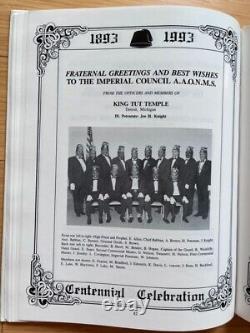 African American Shriners 1893-1993 History Chicago A. E. A. O. N. M. S Masonic Order