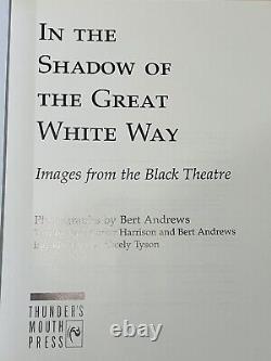 African American Theatre 1st ed 1989 Shadow of the great White Way Signed by 10