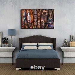 African American Wall Art Masks Tribal Ethnic Canvas Wall Decor Prints Poster