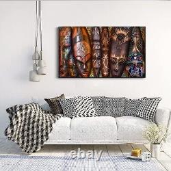 African American Wall Art Masks Tribal Ethnic Canvas Wall Decor Prints Poster