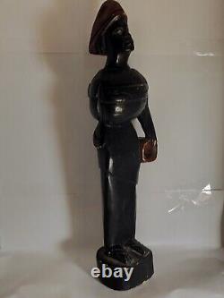 African Woman Hand Carved Sculpture