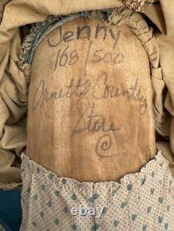 Annett's Country Store African American Primitive Doll Jenny With Hat 168/500