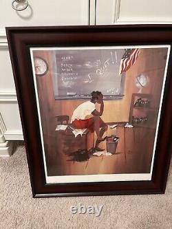 Annie Lee African American Art Print Framed Glass 5th Grade Substitute
