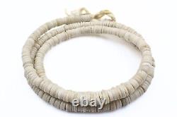 Antique Native American African Trade Beads Ostrich Shell Heishi Necklace