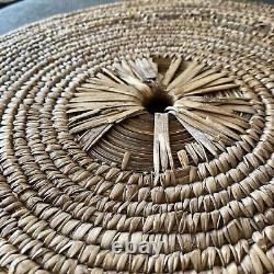 Antique Tribal Hand Woven Basket Large! African Native American Berry 17