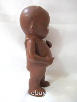 Bathing BABY BUD by EFFANBEE c1918 ethnic brown black doll 7 composition rare