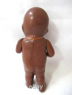 Bathing BABY BUD by EFFANBEE c1918 ethnic brown black doll 7 composition rare