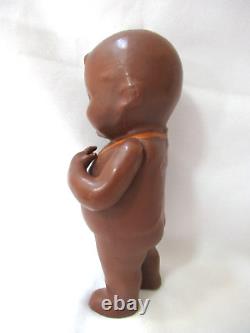 Bathing BABY BUD by EFFANBEE c1918 ethnic brown black doll 7 composition rare