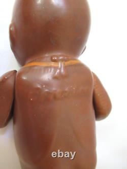 Bathing BABY BUD by EFFANBEE c1918 ethnic brown black doll 7 composition rare