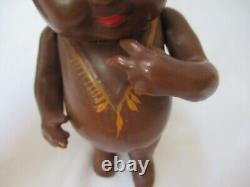 Bathing BABY BUD by EFFANBEE c1918 ethnic brown black doll 7 composition rare