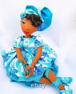 #BettyJean? #Blackdoll handmade ooak cloth doll