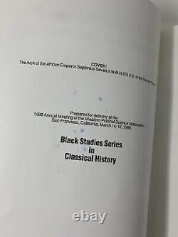 Black Diaspora Colonization of Colored People Jones Classical History Studies