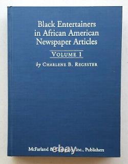 Black Entertainers in African American Newspapers by Charlene B. Regester 2002