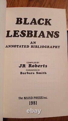 Black LesbiansAn Annotated Bibliography by J. R. Roberts (Softcover) EXCELLENT