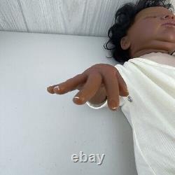 Bonnie Brown 19 Hyper Realistic Vinyl & Fabric Soft Body Baby Doll AA Ethnic