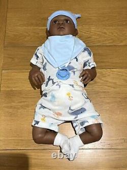 Cherish Dolls Reborn Baby Boy Doll Milo 22 5lb 4oz African American Ethnic Uk