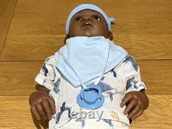 Cherish Dolls Reborn Baby Boy Doll Milo 22 5lb 4oz African American Ethnic Uk