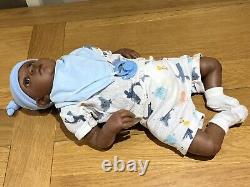 Cherish Dolls Reborn Baby Boy Doll Milo 22 5lb 4oz African American Ethnic Uk