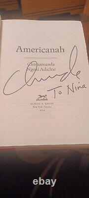 Chimamanda Ngozi Adichie Americanah Signed Edition HCDJ Autographed Rare