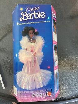 Crystal Barbie Doll AA African American Original Box 1983 1984 #4859 Unopened