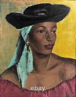 Dorothy C Neal African American Portrait Nicolai Fechin Student Oil Painting