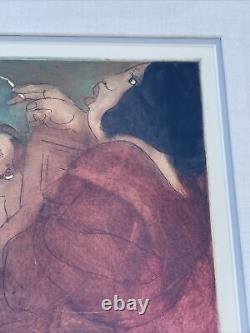 Dysinger Etching Jazz Club African American Woman Musicians Bar Signed Limited