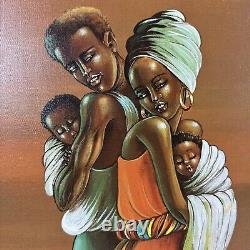 Elaine Dungill African American Family Giclee On Canvas Painting