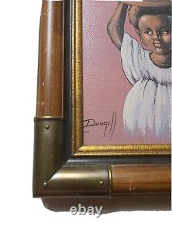 Elaine Dungill African Girl Giclee On Canvas Painting