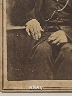 Elderly African American Man with Clubbed Hand 1860s CDV Carte de Visite Photo