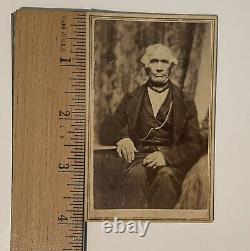 Elderly African American Man with Clubbed Hand 1860s CDV Carte de Visite Photo