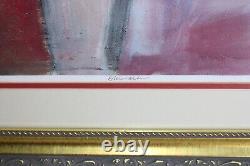 Ephraim Urevbu Large Lithograph Signed Numbered Blues Man African American Art