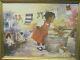 G. Rose Washday African American Girl Playing Giclee On Canvas Painting
