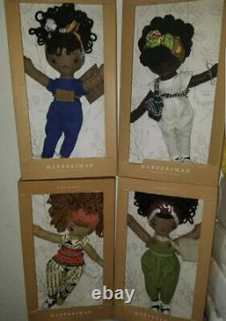 Harperiman Handmade Linen Doll Petite Collection 14 Inch Doll New Set of 4