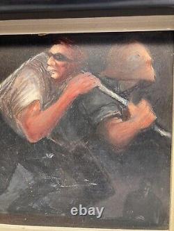 Historical Mississippi Lynching 1959 African American Wpa Oil Painting