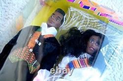 Imani Menelik Dolls African American Princess & Prince Wedding (olmec). Bnib