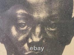 Important Vintage Old Black African American Modern Lithograph, Charles White