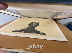 Important Vintage Old Black African American Modern Lithograph, Charles White